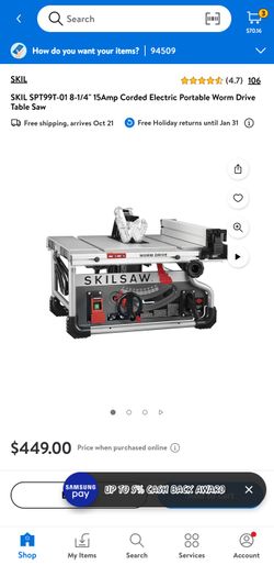 Skill 8 1/4 Worm Drive