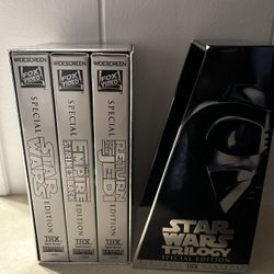 Star Wars Collectible Trilogy 3 Movie Set VHS