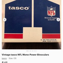 Vintage tasco NFL Mono-Power Binoculars Good Condition