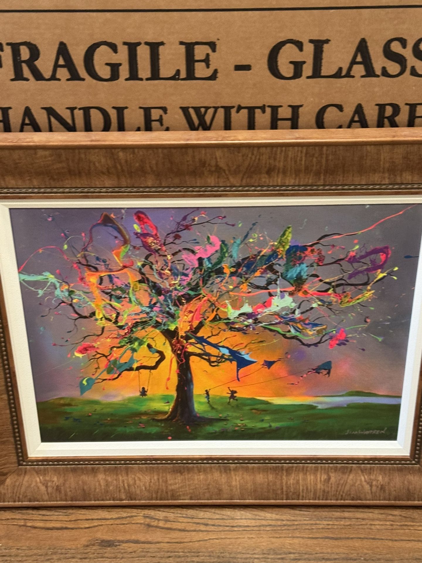 Warren, Jim The Tree of Eternal Youth 2021 17" x 22 5/8" Giclee in color with hand-embellishment on canvas. Hand-signed by the artist.
