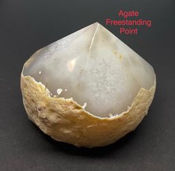 Agate Genuine Freestanding Point from Brazil 1.06lbs