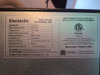 Electactic JC-36UEL-F Wine Cooler