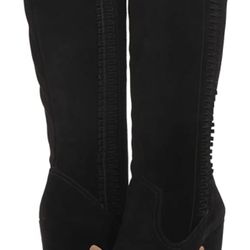 Vince Camuto Coranna Tall Black Pointed Toe Boot 