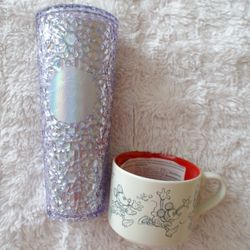 Mickey Mouse And Starbucks Cup Set