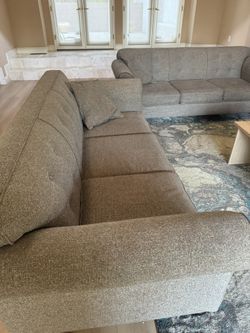 2 Grey Sofas 84 Inch And Rug