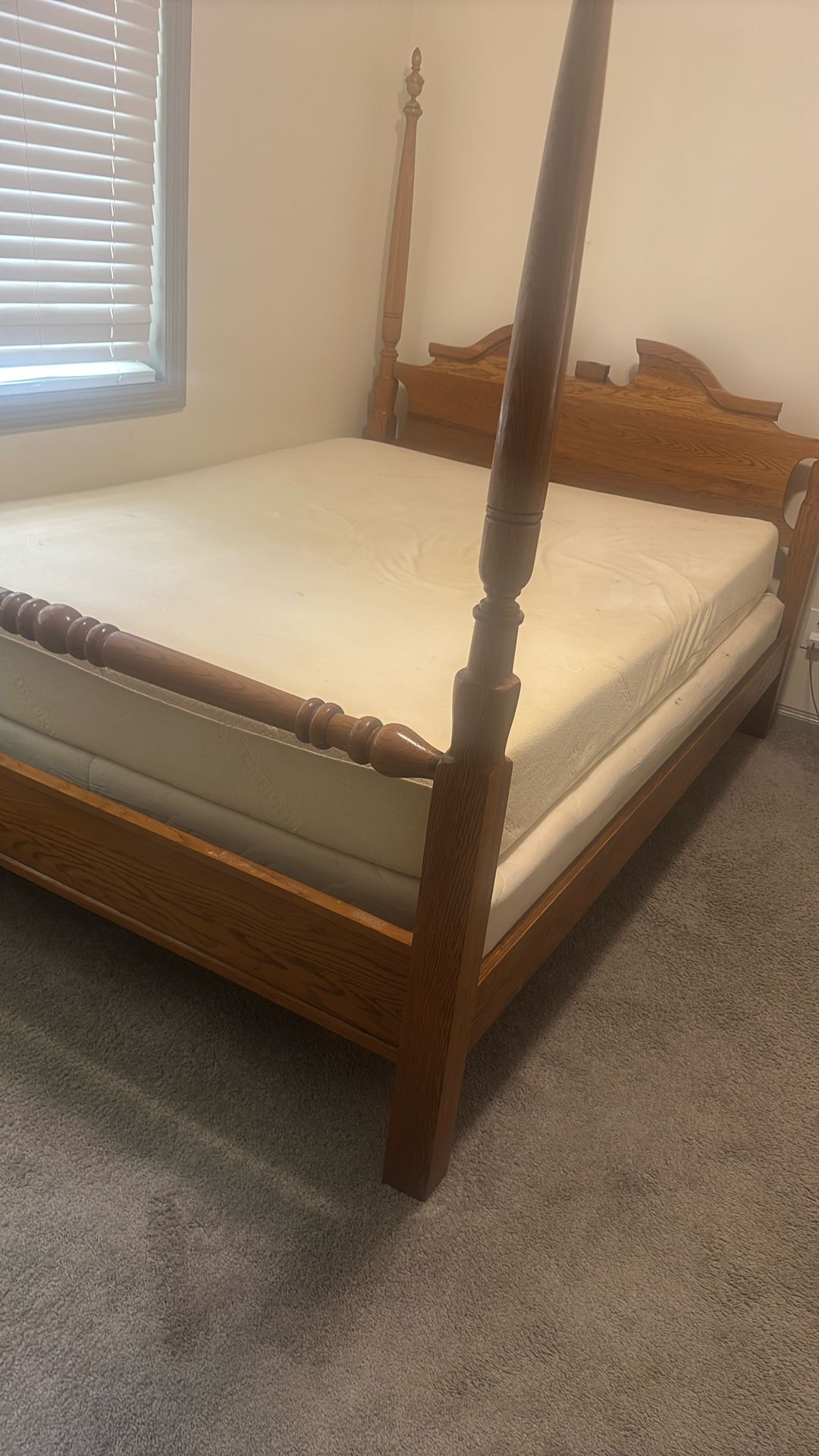 Full King Size Tempurpedic Mattress (includes Bed frame)