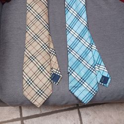 Authentic Burberry Ties - Lightly Used