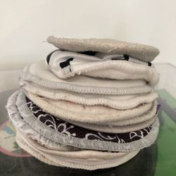Small Stack Of Reusable Nursing Pads 