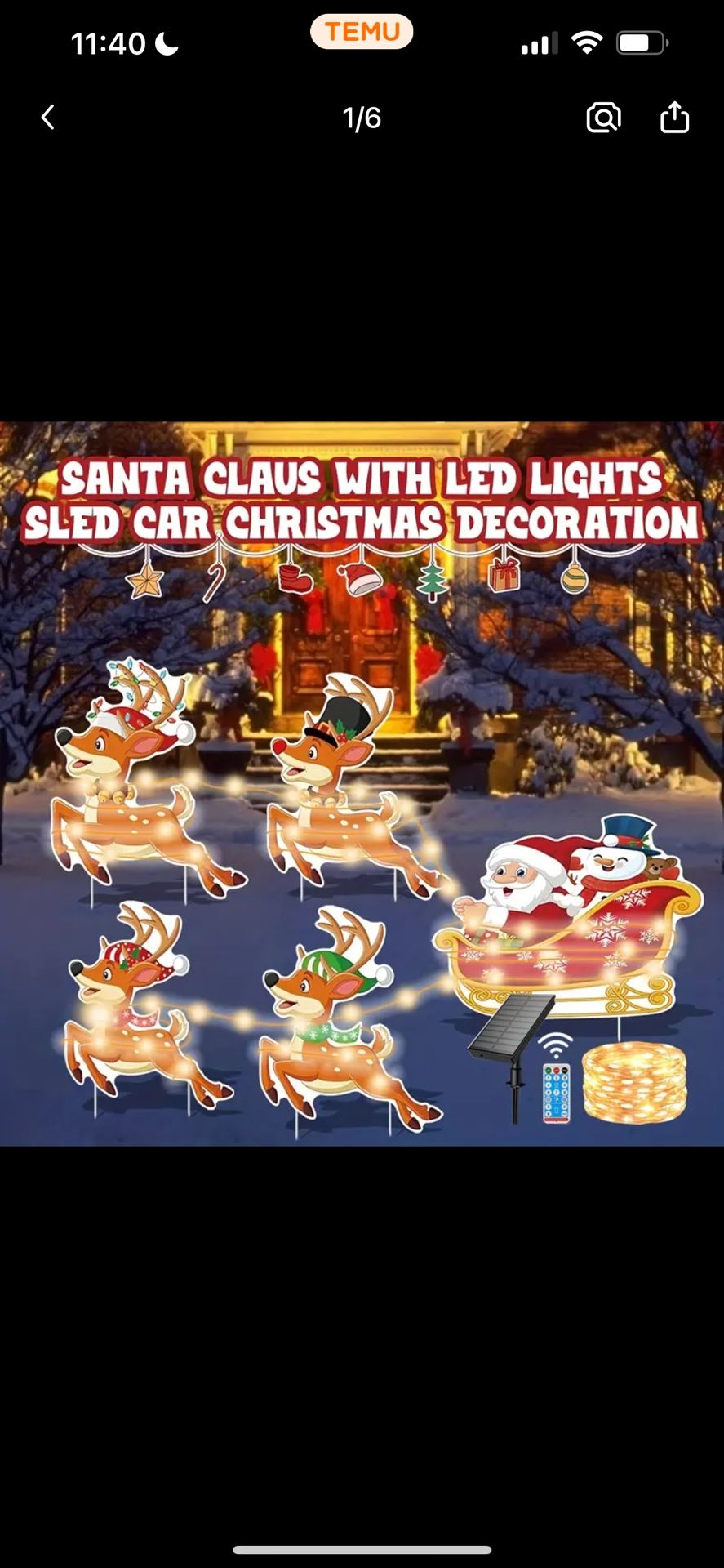 5pcs Christmas Yard Signs Stakes Decorations solar panel-brand New 