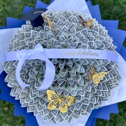 Graduation Bouquet/ Money Bouquet/ Flower Money/ Flower Arrangement/ Graduation Gift/ Graduation/ Bouquet 
