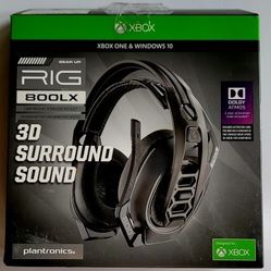 Plantronics Gaming Headset, RIG 800LX Wireless Gaming Headset for PC, Xbox One Atmos
