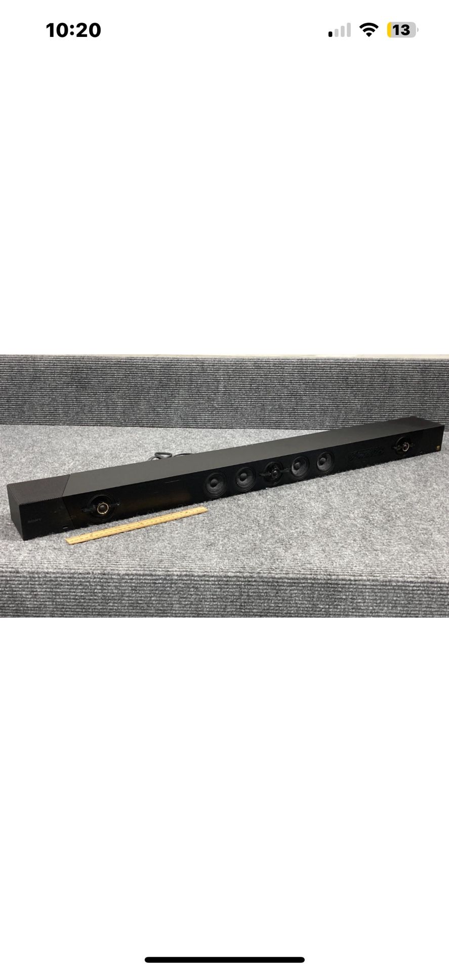 Sony SA-ST5000 7.1.2 Active Speaker System Soundbar w/ Cord & SA-WST5000 Wireless Active Subwoofer