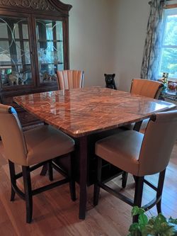 Dining room table and chairs