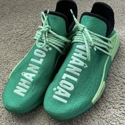 Adidas NMD Hu Pharrell Green White Complexland GY0089 Sneakers Men's Size 10.5