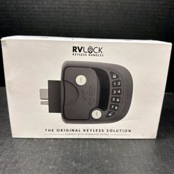 RVLOCK Compact RV Lock Keyless Entry with Remote, Secure Camper Latch Replacement, Durable RV Door Lock Replacement for Trailers with Patented Securit