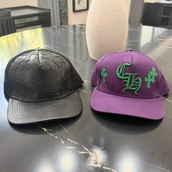 Set Of chrome Hearts Snap backs . No Trades 
