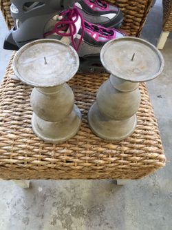 Metal candle holders