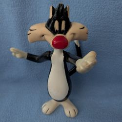 Vintage 1976 Warner Bros 8" Sylvester, The Cat, Posable Figure

