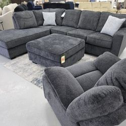 Rocker Recliner, Ottoman, L Shaped Modular Sectional Couch 🛋️ Color Options Fast Delivery Mention Jon Green to the staff to confirm this price/offer!