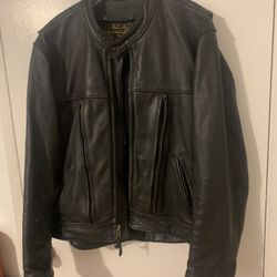 Johnson Leathers Mens Vintage Motorcycle Jacket 