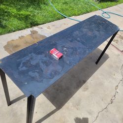 Long metal table MAKE OFFER