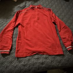 Red Nike Quarter Zip