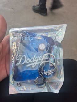 Dodgers badge holder