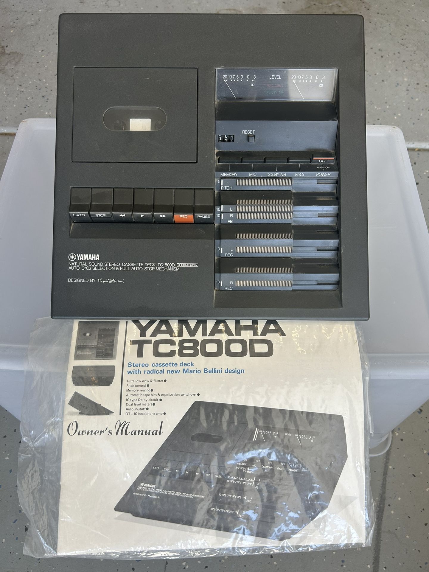 Antique Yamaha Cassette Player