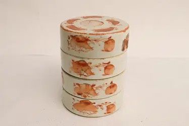 Vintage Chinese Porcelain Stack Box