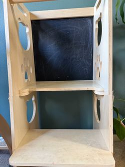 Toddler chalkboard Kitchen helper