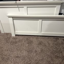 White Full Size Bed frame 