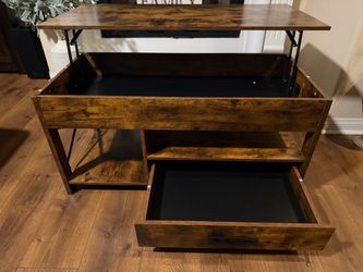 Lift Top Coffee Table with Storage Drawer