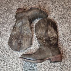 Brown Cowgirl Boots Size 8 
