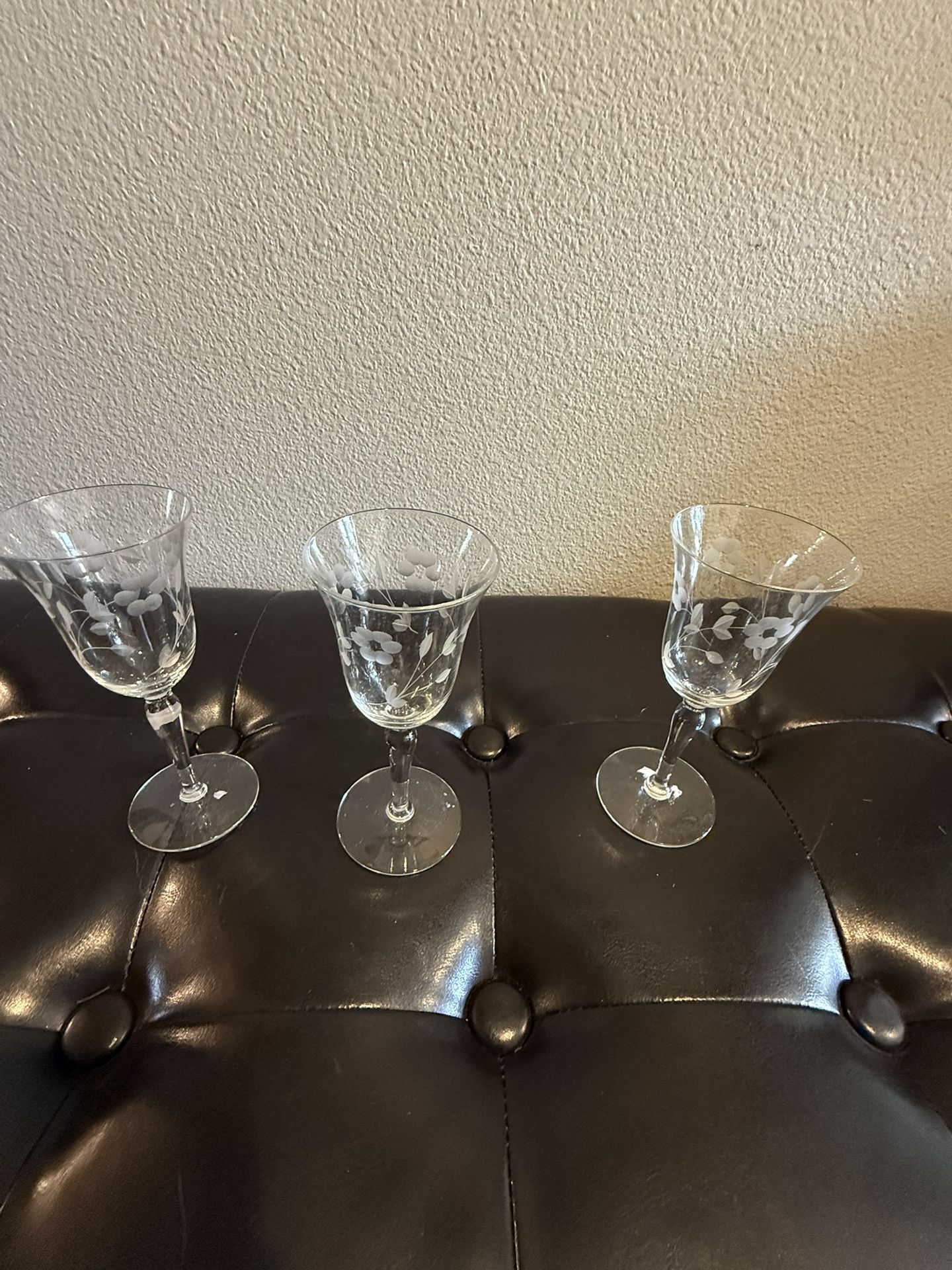 Princess House Heritage Champagne Glasses Set Of Three