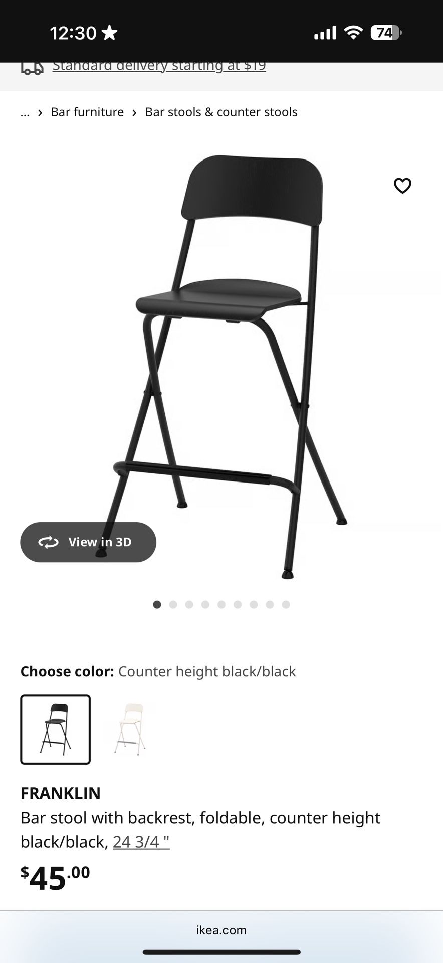 Ikea Bar Stools. 3 Of Them With Chair Pads