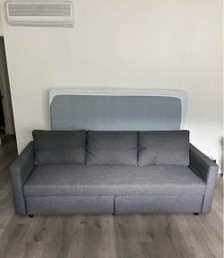 Gray Fabric Sleeper Sofa