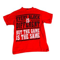 Iced Out  Sz M Men Graphic Tee Shirt Red