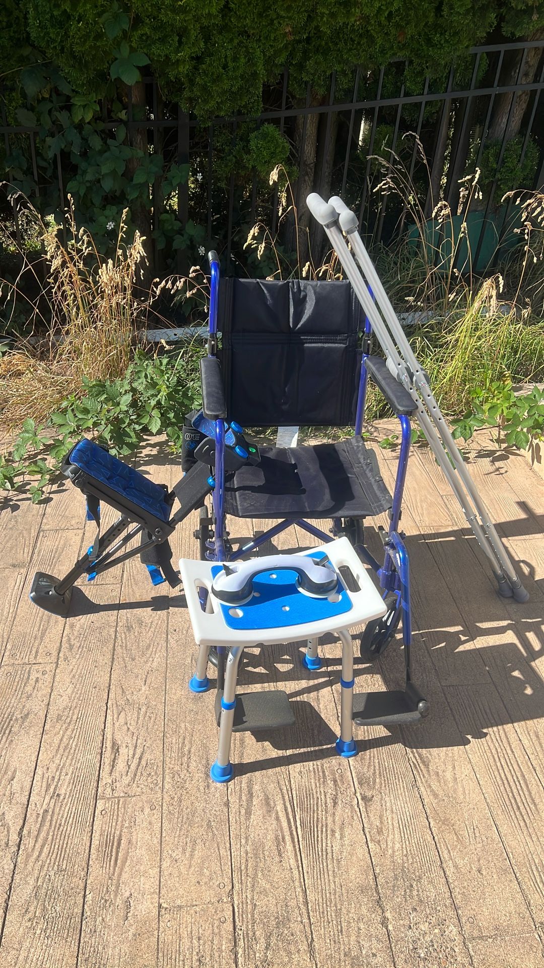 Wheelchair, Crutches, Shower Stool & Handle