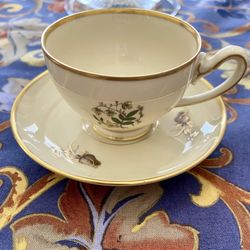 Vintage Demitasse Cup & Saucer NHS Kongens Lyngby Denmark