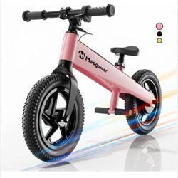 Electric Bike(Yellow) for Kids, Electric Balance Bike for Ages 3-8 Years Old, Kid Electric Motorcycle with 2 Speed Modes