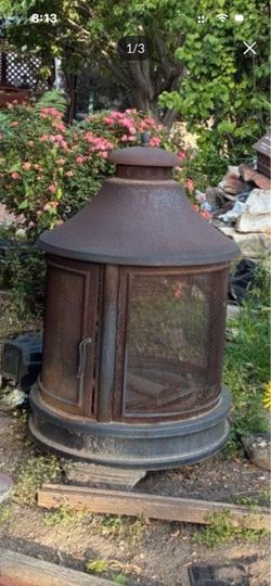 Fire pit vertical screened functional and solid 24x48