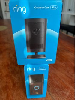 Battery Ring Doorbell and Outdoor Camera