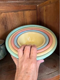USA Pottery Nesting Bowls