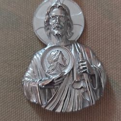 New Stainless Steel Silvertone 3in Pendant Is 27in Total Has Rope Chain 6mm Mpu Serious Buyer Don't Deliver Cash Only Price Firm 