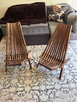 Foldable Wooden Outdoor Chair Set