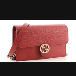 Gucci Red Clasp purse