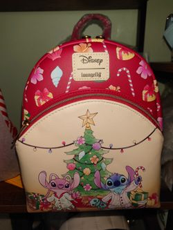 Disney Stitch And Angel Xmas Loungefly 