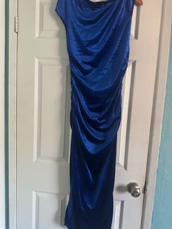 Vestido azul terciopelo