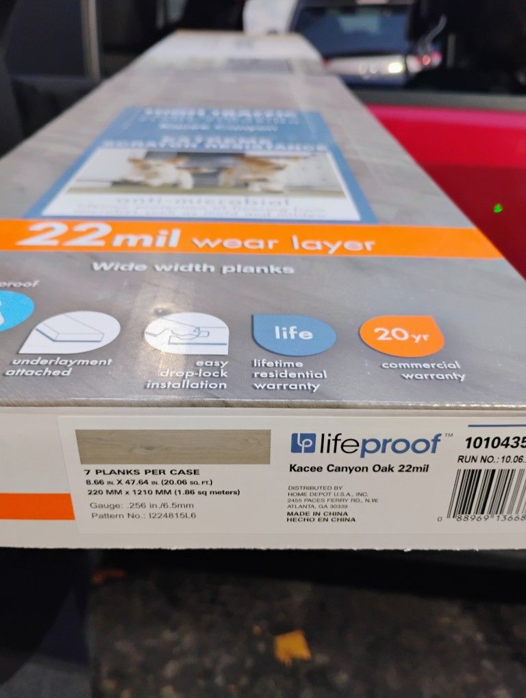 11 Boxes Of Lvp Flooring