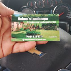 Sprinkler And Landscape 